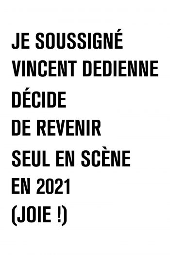 Affiche Vincent Dedienne
