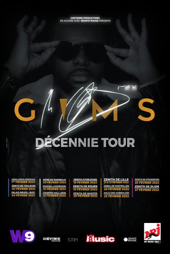Affiche Gims Décennie Tour Concert