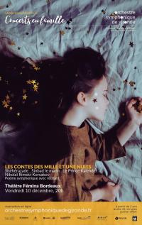 Affiche contes des milles et une nuit Théatre Femina