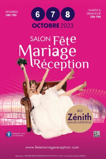 Affiche salon Fête Mariage réception 2023
